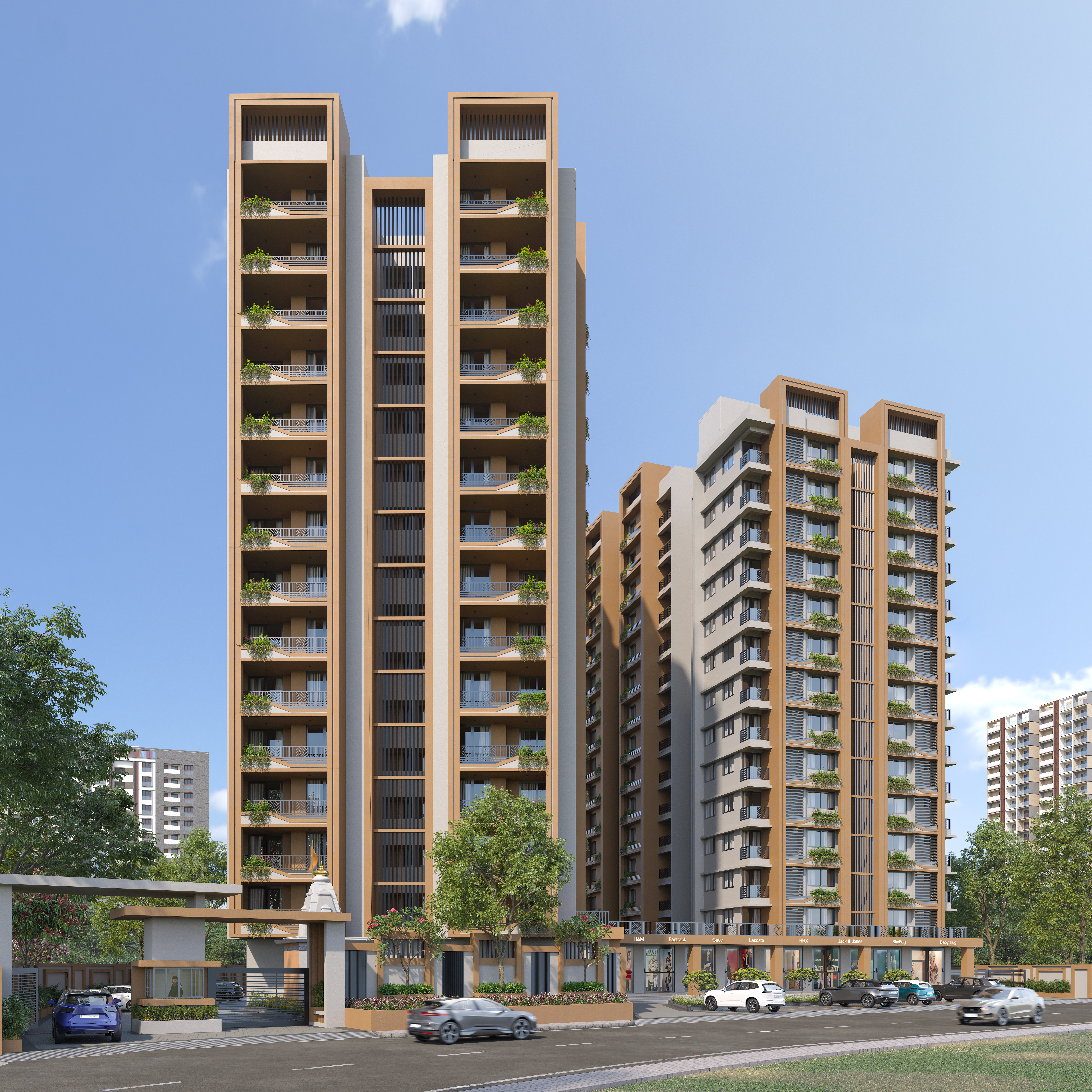 Mangalam Riverside Retail Shops | Commercial Shops Silvassa |