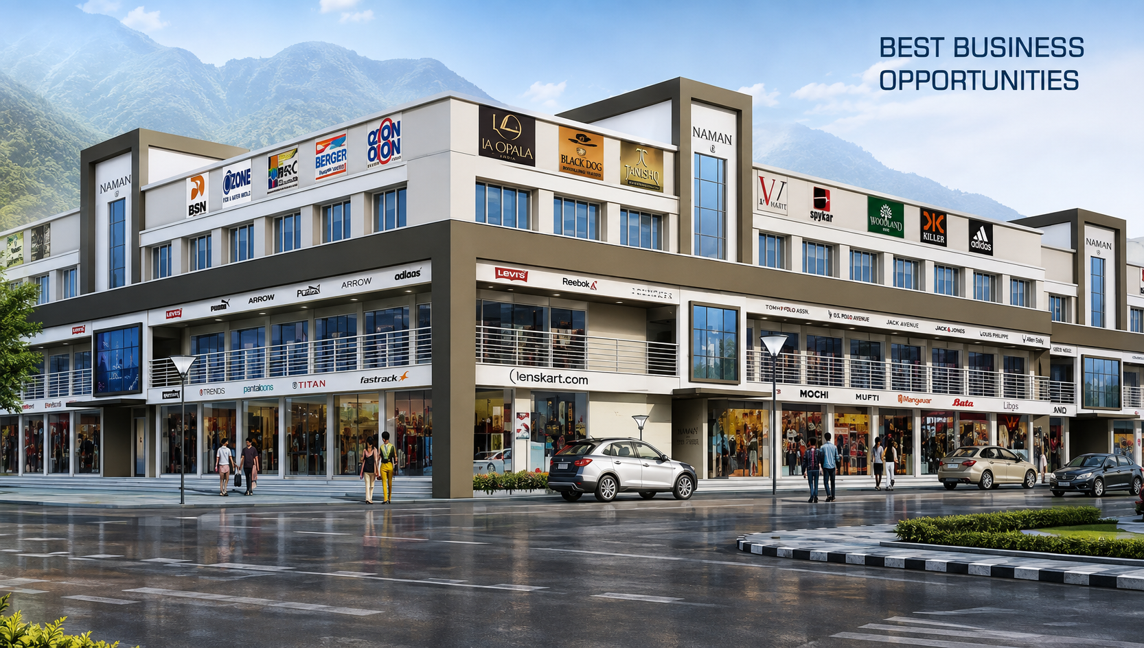 Naman High Street Premium Commercial Shops in Udvada