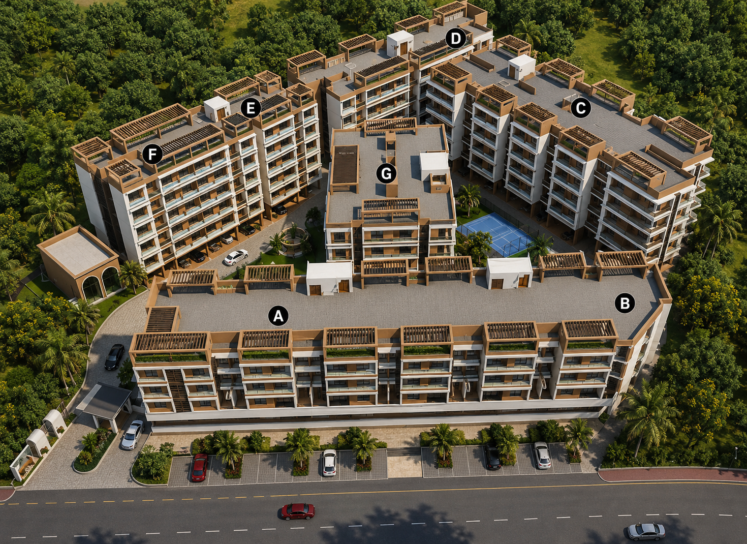 Amazonia Greens 3 BHK Apartment and Shops