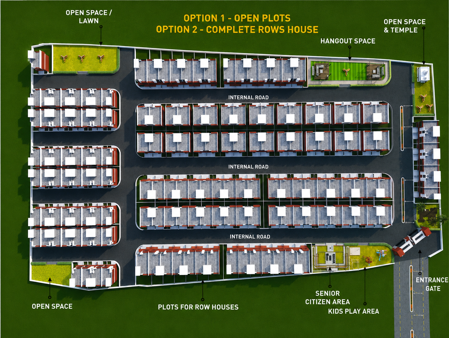 Ambika Meadows Plots and 2 & 3 BHK Row houses in Umbergaon