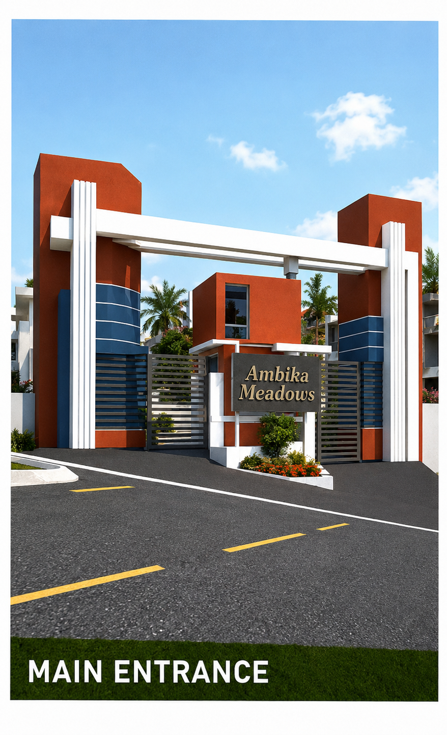 Ambika Meadows Plots and 2 & 3 BHK Row houses in Umbergaon