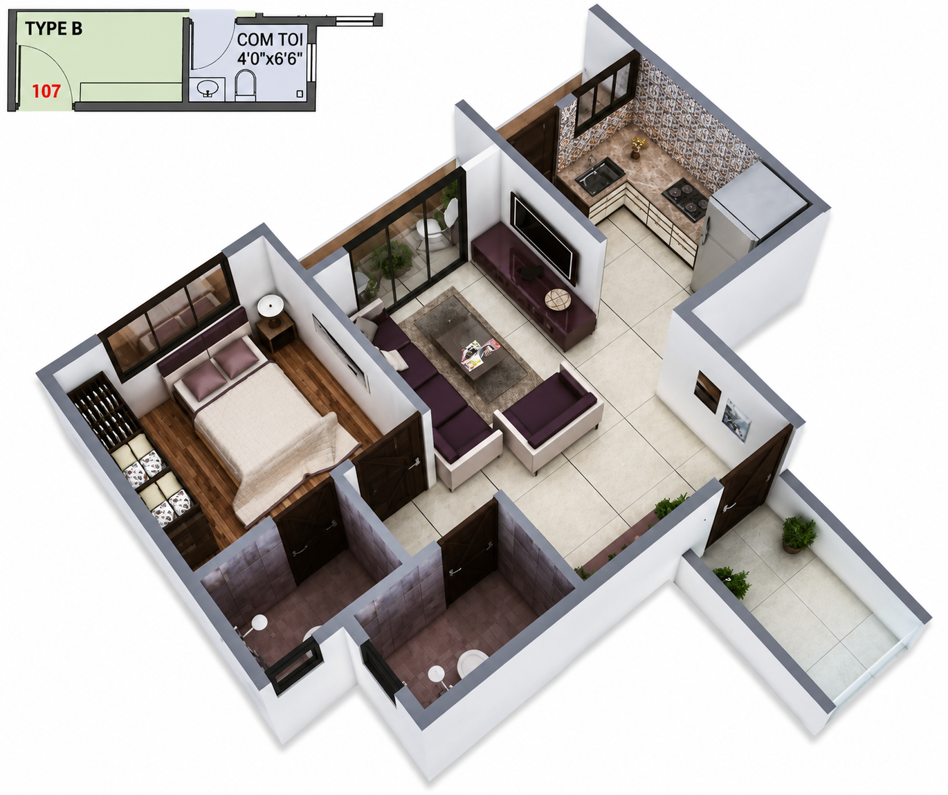 Divine Enclave 1 & 2 BHK Apartments in Sanjan