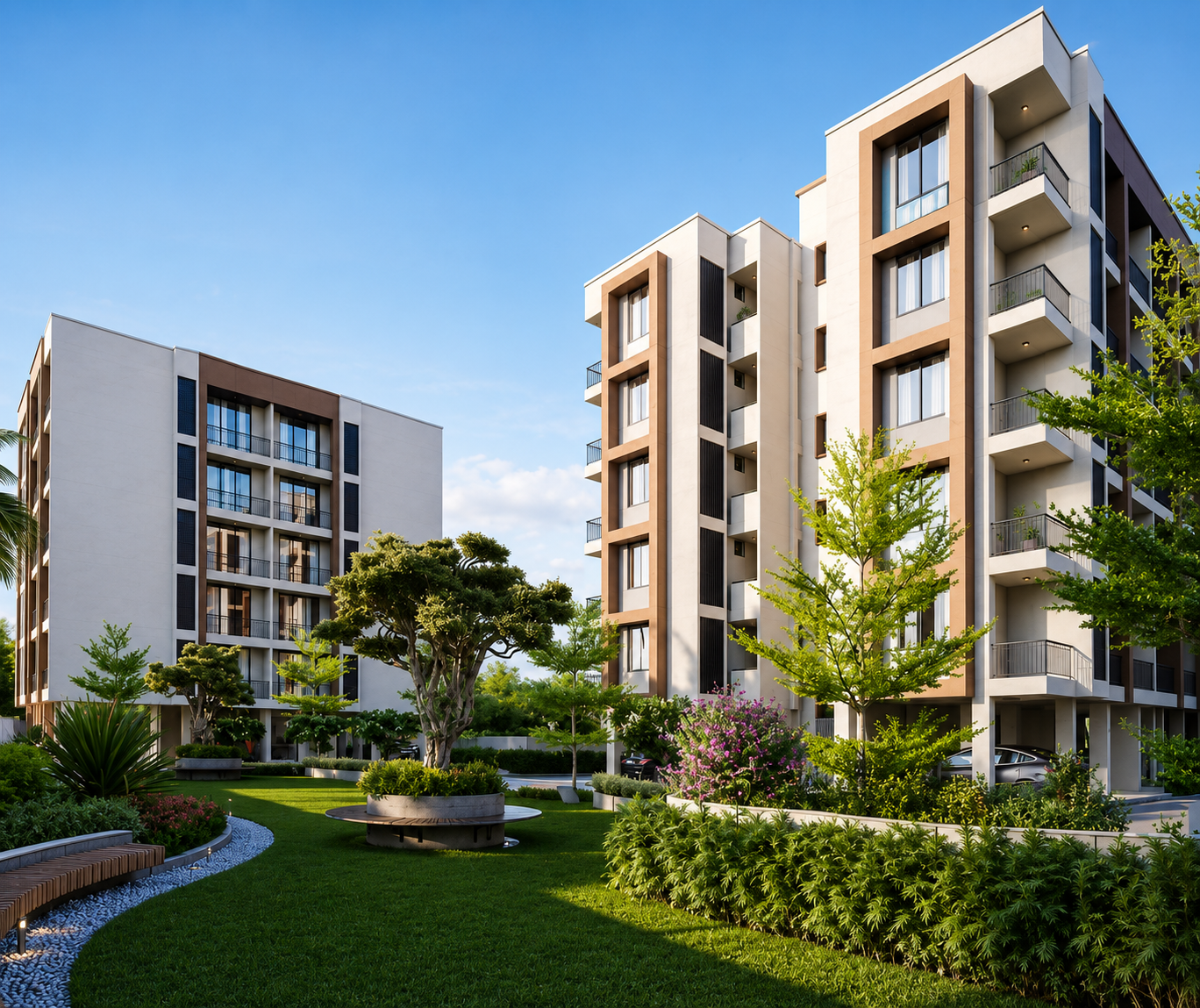 Sea Crown 2 BHK Apartments in Tithal Road, Valsad