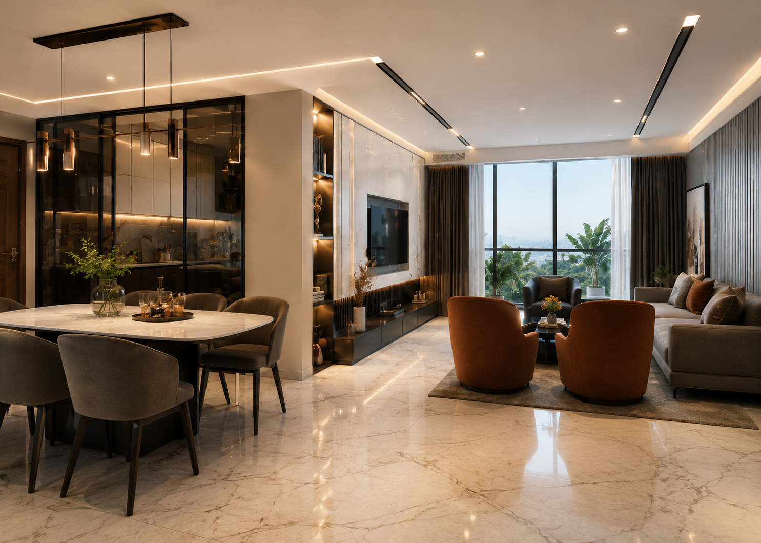 The Galaxy 1 and 2 BHK Luxurious Flats and Commercial Shops