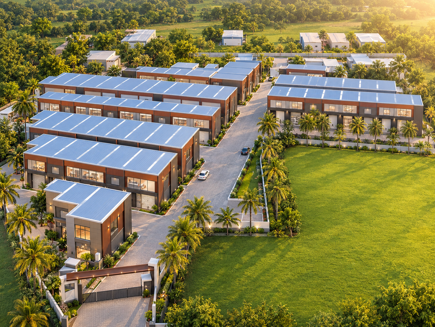 Nisarg Royal Industrial Park by Kakaria Housing | Industrial Galas in Umbergaon from 1682 Sq.Ft. │