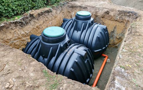 Separate Underground & Overhead Water tank