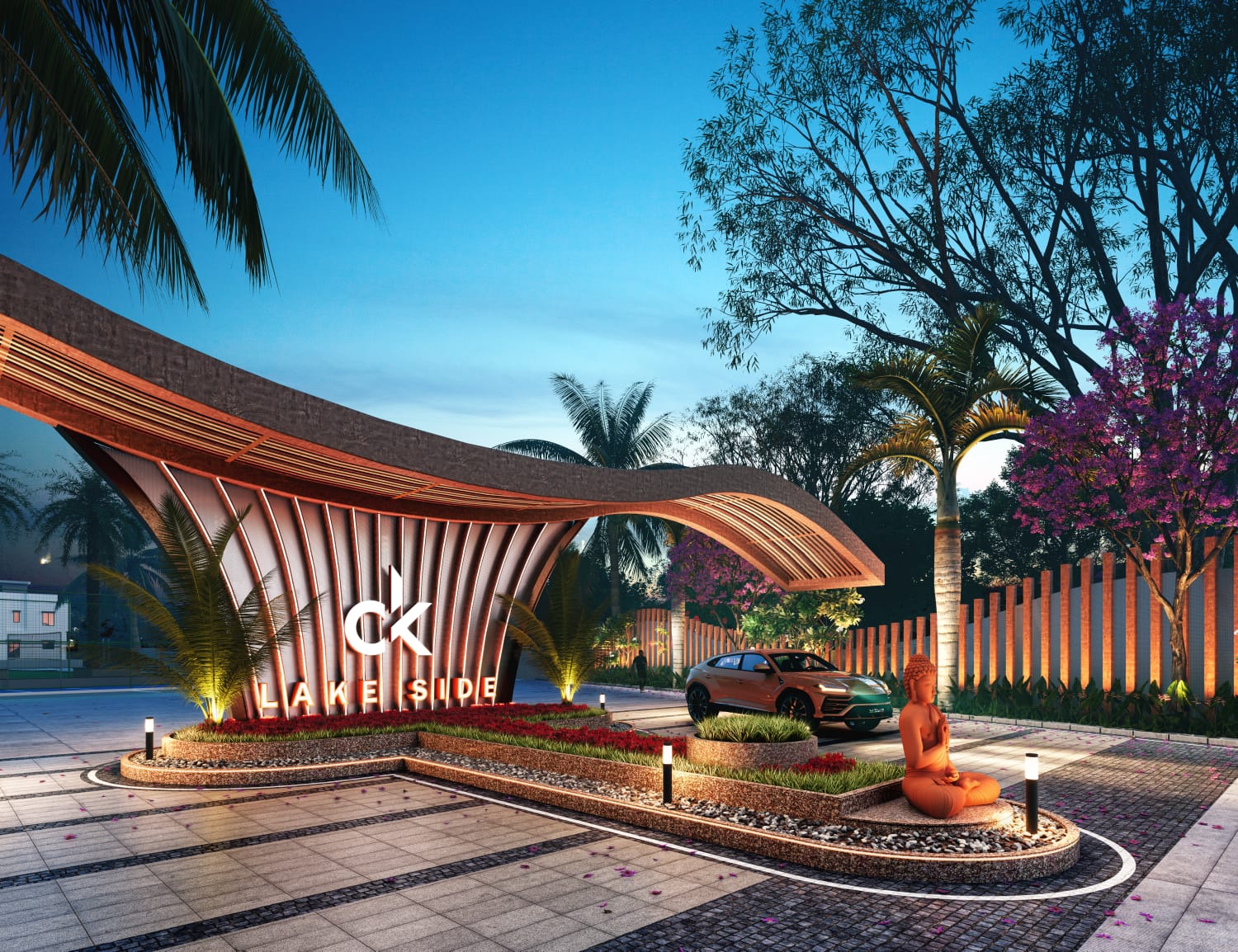 CK LAKE SIDE BY CK INFINTY - Luxury 3 & 4 BHK Individual Bungalows and Open Plots in Kikarla